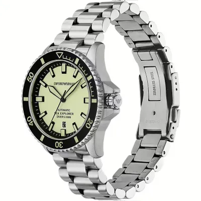 Emporio Armani Sea Explorer Automatic Stainless Steel Watch